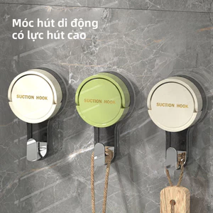 Giá treo móc siêu chân không, được sử dụng cho nhà bếp và phòng tắm-Không đục lỗ, dễ di chuyển, có thể dính ở mọi nơi