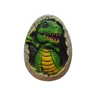 Kỷ Jura Predator Tyrannosaurus Rex trong Trứng Khủng long Bé Phá vỡ Trứng Tượng nở sưu tập Điêu khắc