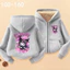 Áo Hoodie nữ Kuromi Zip Áo khoác có mũ trùm đầu hoạt hình hợp thời trang Nhẹ thoải mái Phong cách hàng ngày