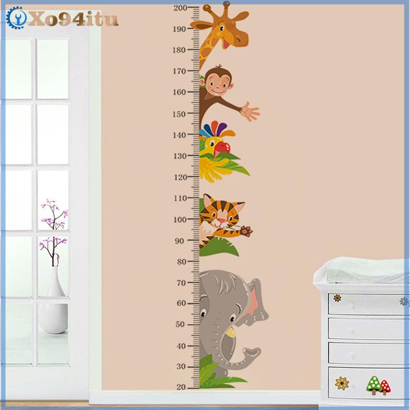XOITU Mới Tự Dính Động Vật Chiều Cao Dán Cho Phòng Trẻ Em Đo Chiều Cao Cho Mẫu Giáo Trẻ Em Trang Trí Tường VN