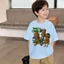 COD (Hồ Chí Minh)DREAMY BABY Họa tiết giải trí thú vị Áo thun ngắn tay cổ tròn Trẻ em Chất liệu
