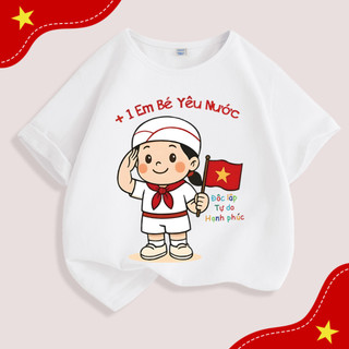 Áo khoác ngoài in hình quốc kỳ dành cho bé trai, mang chủ đề yêu nước, thoải mái, mềm mại và thân thiện với da