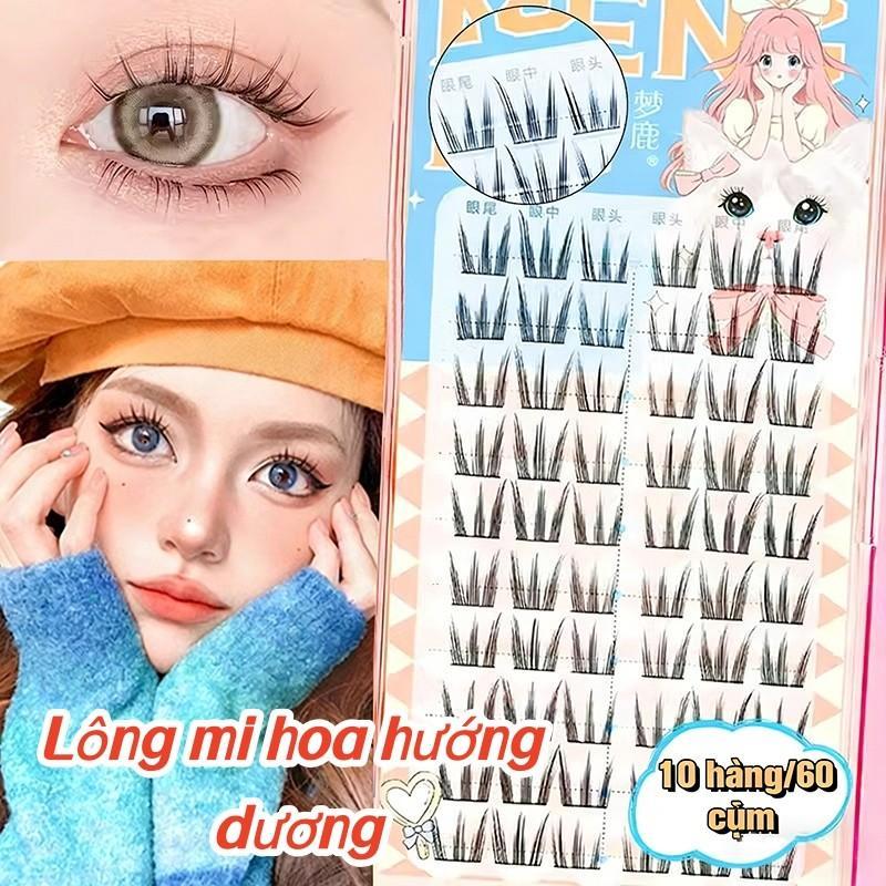 🚚【giao Hàng 24h】Lông mi giả xoăn tự nhiên - Phong cách thần tượng, Thích hợp cho mọi kiểu trang điểm, bao gồm nhíp