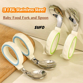 [SUFO] Bộ thìa nĩa inox 316 cho bé, nĩa inox, thìa inox, thìa inox, thìa nĩa học tập cho bé