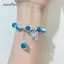 AqToCna Tinh Tế Bướm Ice Cra Gradient Glaze Pha Lê Đính Hạt Vòng Tay Nữ Bé Gái Co Giãn Ngọt Ngào Dễ Thương Lắc Tay Trang Sức Thời Trang AqToCna