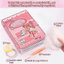 BEABOUT Dress Up Sách yên tĩnh, Sách dán cảnh có thể tái sử dụng hoạt hình, Phối hợp mắt tay thủ công Bộ sách yên tĩnh cho trẻ em Đồ chơi búp bê ăn mặc giáo dục
