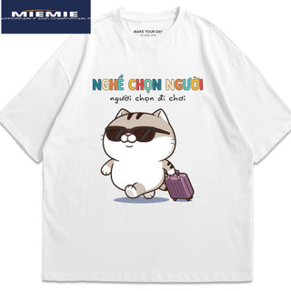 Áo Thun In Chữ Hài Hước Nghề Chọn Người Chọn Đi Chơi Oversize cotton 250gsm