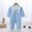 Bộ áo liền quần cho bé phong cách mỏng Áo liền quần Cotton thoải mái Bộ áo liền quần dài tay nơ quần áo