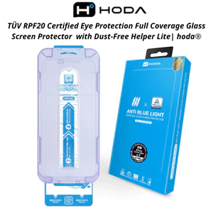 Kính Cường Lực Hoda Anti Blue Light Cho IP 15-17 Series -Chống ÁnhSángXanh Lọc TUV Bảo Vệ Mắt, Khung Tự Dán
