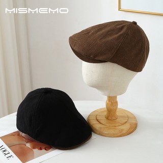 MISMEMO Mùa Xuân Phong Cách Mới Beret Retro Phù Hợp Với Khuôn Mặt Nhỏ Văn Học Phong Cách Đảo Ngược Mũ Nam Nữ