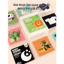 iiko Baby Visual Card Flashcard Đen Trắng Cho Bé Thẻ Học Thông Minh Montessori
