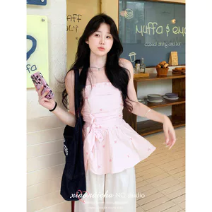 🔥 Áo ống lửng nữ 🔥 2026 phong cách mới Tay áo vest mùa hè Phong Cách Ngọt Ngào Màu Hồng Ống Top 2026 Mùa Hè Mới Ren Hàn Quốc Eo Ôm Không Khí Phù Hợp Với Cô Gái Mặc