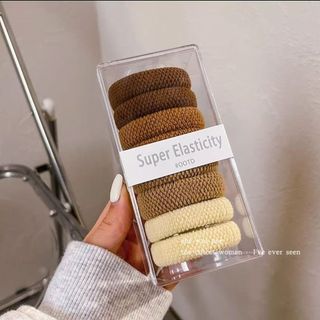 Dày Cao Đàn Hồi Tóc Nữ Khăn Vòng Bắp Rang Nhiều Màu Sắc Dây Buộc Tóc Đuôi Ngựa Dây Buộc Tóc Nữ 5.13