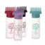 < Honeyba > Chai Có Thể Đổ Lại 180ML Cho Thuốc Nhuộm Tóc Dầu Gội Nhựa Applicator Lược Pha Chế Salon Dầu Tô Màu Tóc Dụng Cụ Tạo Kiểu Tóc Đẹp