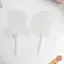 YUUKII 6 Quạt Graffiti, Quạt cầm tay trong suốt bằng nhựa dày, Đồ thủ công DIY trong suốt sáng tạo DIY Doodle DIY Trống Fan Dự án thủ công