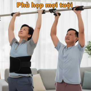 Thắt lưng lực kéo thắt lưng Hỗ trợ cột sống Cáng lưng nỉ mềm thoáng khí Phòng tập thể dục văn phòng hạng nặng