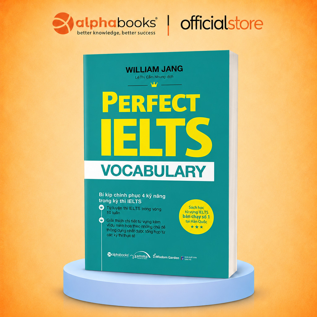 Sách - Perfect Ielts vocabulary - Tự Luyện IELTS trong vòng 10 tuần - William Jang  (Gamma Books)