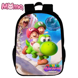Ba lô trẻ em thời trang giảm căng thẳng Super Mario in họa tiết trò chơi 14 inch