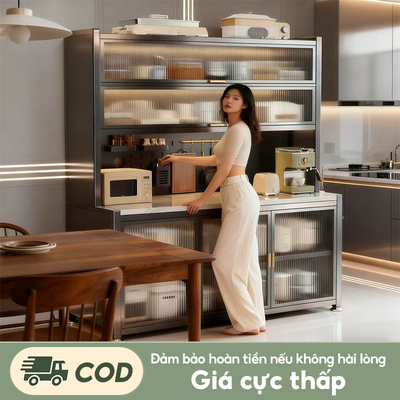 Tủ bếp chống bụi bền bỉ thép carbon Kệ bếp đa năng Bề mặt đá cẩm thạch giả Bảng Lỗ Pegboard