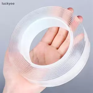 Luckyew 1 / 2 / 3 / 5M Băng Nano Hai Mặt Trong Suốt Có Thể Tái Sử Dụng Băng Dính Chống Thấm Nước Có Thể Làm Sạch Nhà Bếp Đồ Dùng Phòng Tắm Băng TQ