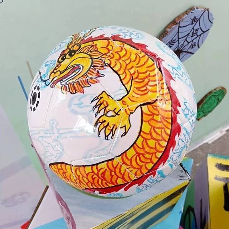 [Mar-T] Bóng Đá Trắng Kích Thước 5 Kích Thước Chính Thức Nhẹ Cho Trẻ Em Người Lớn Đồ Chơi Bóng Đá Giáo Dục Đồ Chơi Thể Thao PVC DIY Quà Tặng