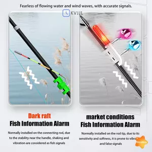 Cần câu cá ban đêm Chiếu sáng Sti Câu cá chống nước có thể tháo rời Chuông báo động Câu chuyện phao cho đường thu hút mới