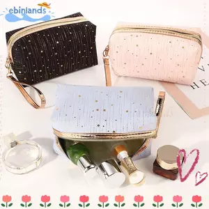 Túi đựng mỹ phẩm EBINLANDS Star, Polyester có dây kéo Túi đựng mỹ phẩm, Túi đựng đồ du lịch chống bụi dung tích lớn đa chức năng Trang điểm