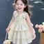 Mùa hè Phong cách mới cho bé gái Cổ búp bê dễ thương Không tay Chấm bi Đầm công chúa mỏng mùa hè