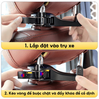Móc Treo Đồ Ô Tô Đa Năng SH Autocare Treo Túi Xách Điện Thoại Tiện Lợi Gọn Gàng Dành Cho Mọi Loại Xe