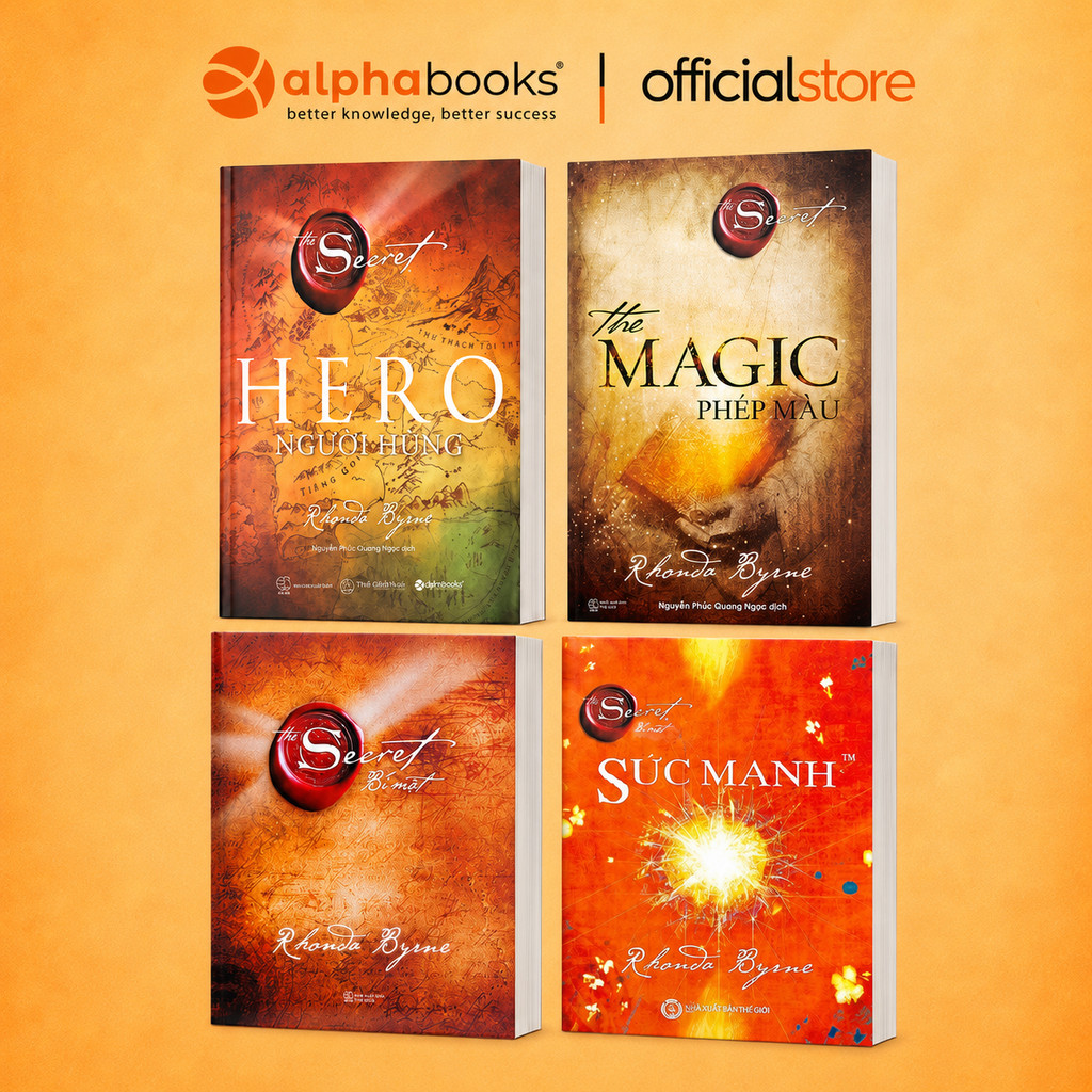 Sách - Lẻ/combo 4 Cuốn: The Secret + The Magic + The Power + The Hero - Rhonda Byrne (Thiên Minh)