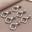 PNPIA- 3 / 5 Chiếc Of18K Mạ Đồng Chính Hãng Vàng Thi Bạc Trắng Lá Vàng Kết Nối Bule, Phụ Kiện Làm Đồ Trang Sức DIY