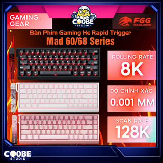 [Ship Nhanh] Bàn Phím Cơ Gaming Mad60 Mad68 He Rapid Trigger 1000/8000hz Trục Từ - CooBeStore