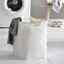 Maybest Giỏ Giặt Chống Thấm Nước Vải Lanh Cotton Giỏ Quần Áo Bẩn Sắp Xếp Giặt Đồ lặt vặt Có Thể Gập Lại Túi Bảo Quản Gọn Hamper {VN}