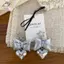HFTOY Thời Trang Đa Năng Nơ Trái Tim Dây Đeo Điện Thoại Dây Đeo Cổ Tay DIY Handmade Nơ Móc Khóa Bapa Phụ Kiện Trang Trí Quà Tặng ~
