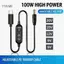 Cáp sạc nhanh NAMA USB C PD100W với 5 điện áp có thể điều chỉnh cho nhiều tiện ích