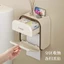 Hộp đựng khăn giấy vệ sinh bằng kem treo tường đa chức năng đục lỗ chống thấm nước cuộn giấy Kệ giấy vệ sinh Y8GM