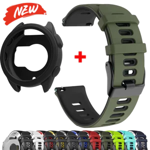 Ốp lưng silicon + dây đeo cho Garmin Forerunner 165 dây đeo đồng hồ thể thao mềm bảo vệ dây đeo đồng hồ