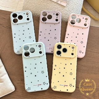 Tương thích với iPhone 14 15 17 16 11 13 12 Pro Max XR X XS Max Air 7 8 Plus Mới Full Màn Hình Dòng Đen Ngôi Sao Bong Bóng Trái Tim