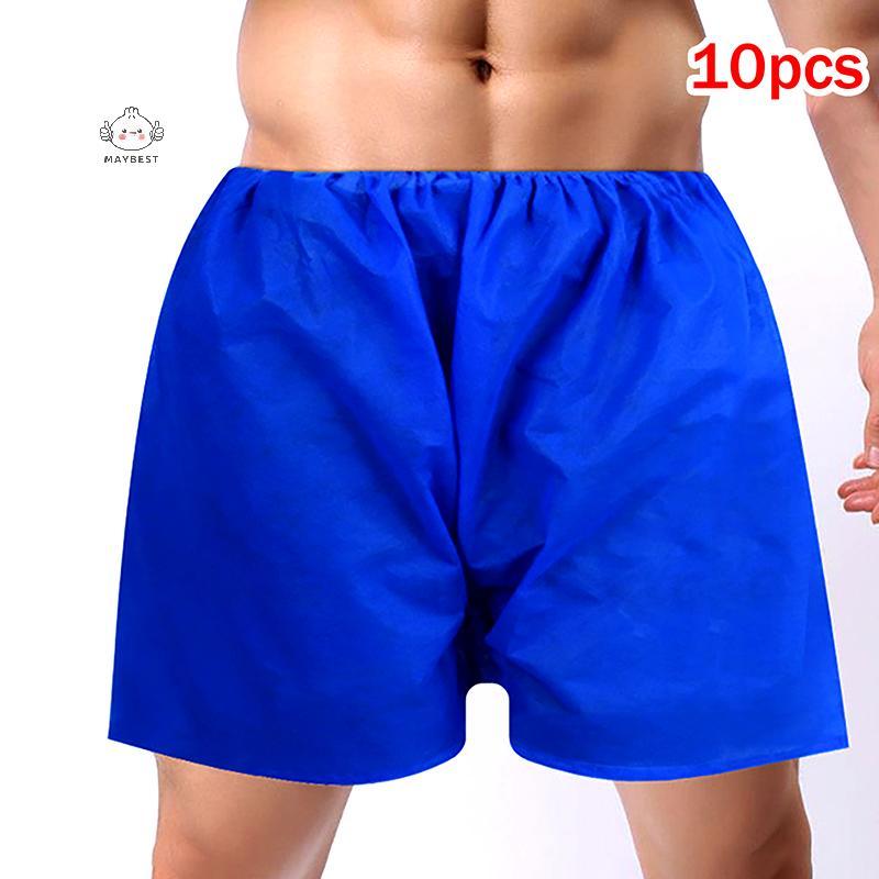 Maybest 10 Chiếc Quần Lót Nam Dùng Một Lần cho Du Lịch và Massage, Kích Thước Lớn