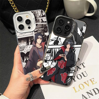 Ốp Điện Thoại Anime NARUTO Sasuke Itachi Cho VIVO V60 V40 V50 Lite Y15S Y04 Y21 Y400 Pro Y22 Y22S Y27 Y29 S1 Y16 Y17S Y19S V23 V29 V25 V30 Pro V30E Vỏ Cứng Bạc Laser IMD Cover
