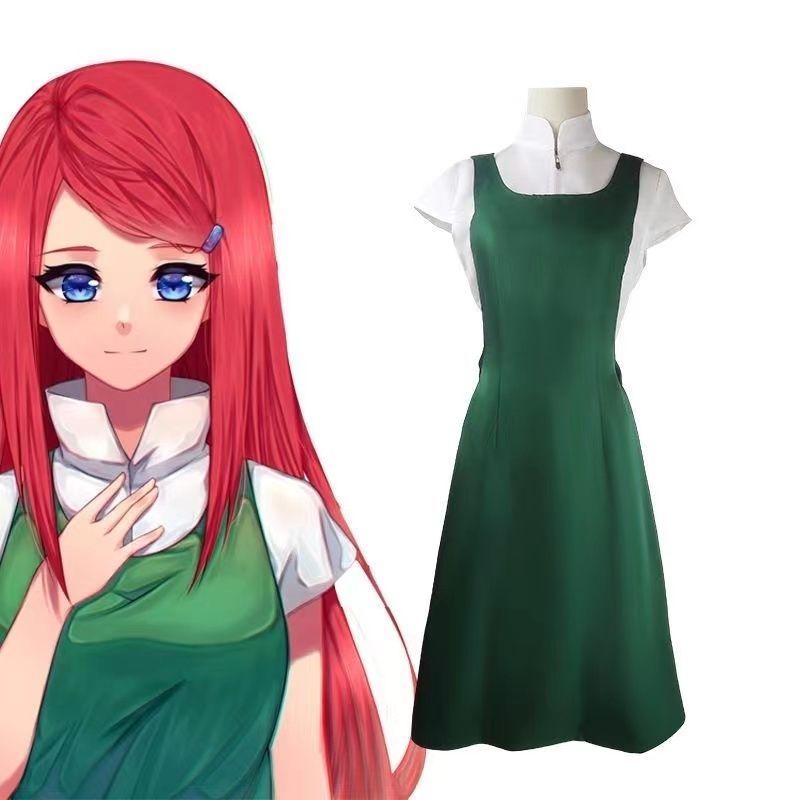 Naruto Shippuden Naruto Mẹ Whirlpool Uzumaki Kushina Cosplay Máy chủ
