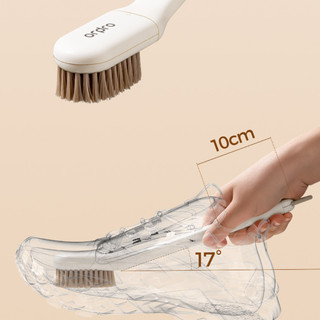 Bàn chải giày / Bàn chải chăm sóc giày có viền mềm / Bàn chải làm sạch có tay dài đa năng