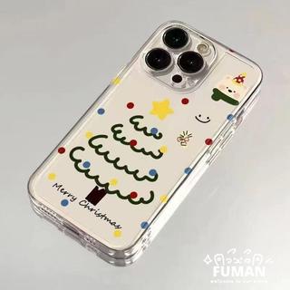 Ốp Điện Thoại Cây Giáng Sinh Mới Cho OPPO A54 A53S A53 A52 A40 A40M A39 A38 A37 A36 A35 A31 A18 A17 A17K A16 A15S A16K A16E 5G 4G Vỏ Trong Suốt Cặp Đôi Đơn Giản Ốp Lưng Mềm