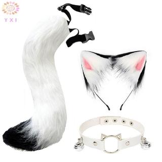 Găng Tay và Tai Đuôi Cáo Paw Dễ Thương - Đồ cosplay sang trọng cho Halloween