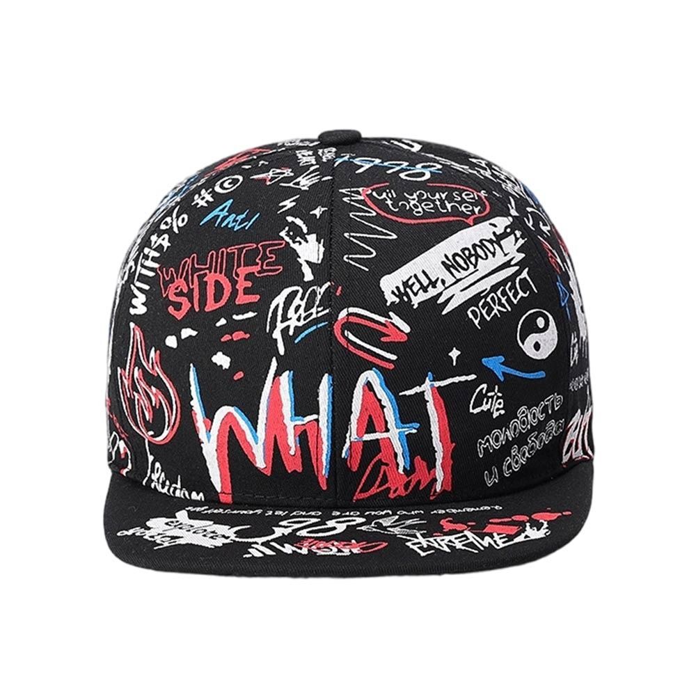 Mũ bóng chày YOLOGO, Mũ chống nắng Graffiti chữ Hip Hop, Mũ Snapback in hình thoáng khí có thể điều chỉnh thông thường dành cho nam nữ