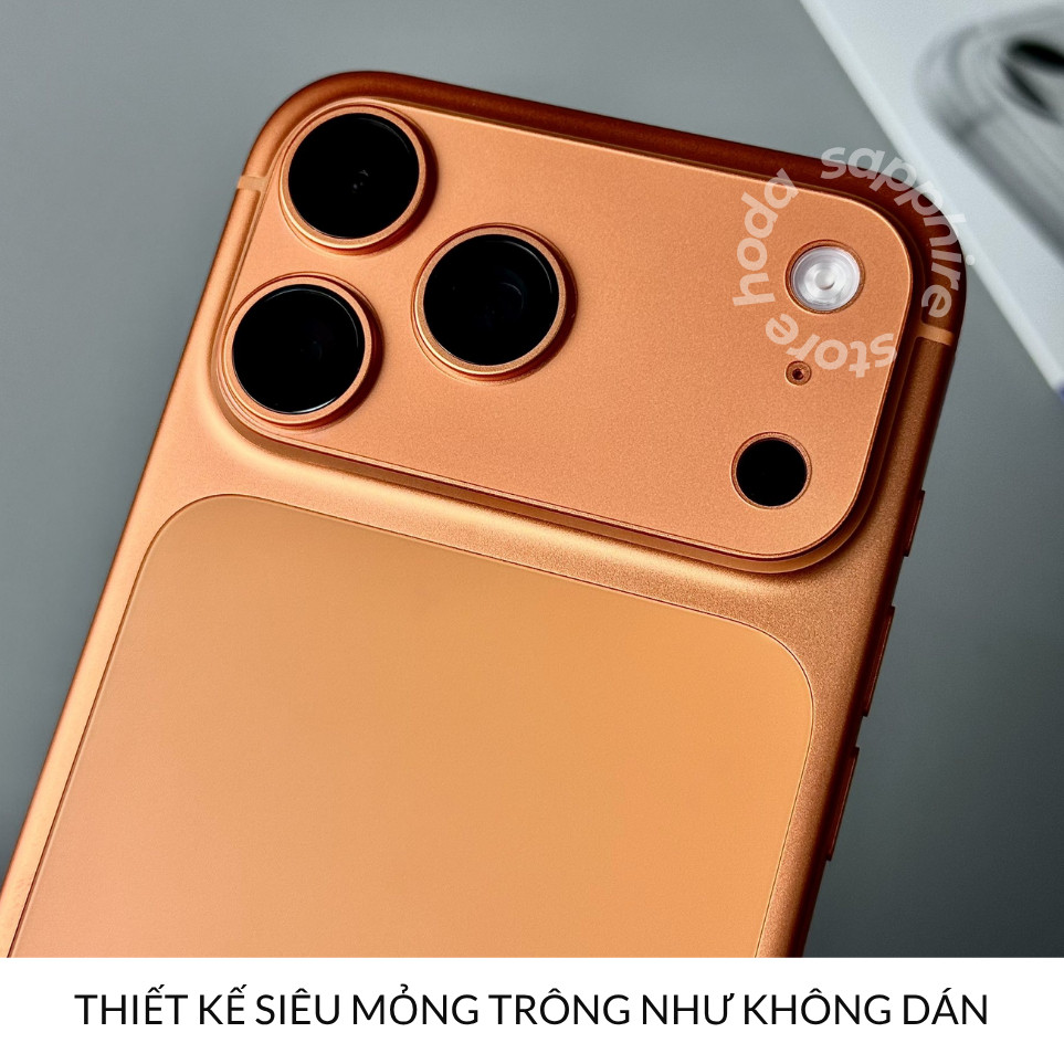 [Chính Hãng] Dán Camera PET Nhám Mờ URR Chống Trầy, Kháng Nước, Cực Mỏng Cho iPhone 17 Pro Max Series