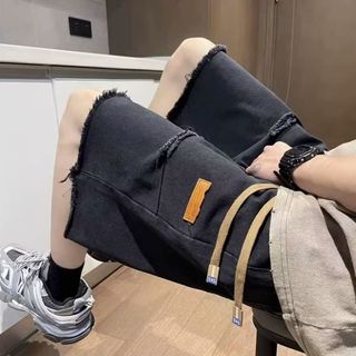 Quần short Denim lỗ rửa nước dành cho nam, thời trang mùa hè Thương hiệu thời trang Mỹ đẹp trai