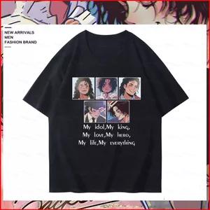 YB1 Michael Jackson 220g áo thun cotton dày in hình ngắn tay thời trang đường phố cao cấp BY1