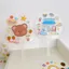 YUUKII 6 Quạt Graffiti, Quạt cầm tay trong suốt bằng nhựa dày, Đồ thủ công DIY trong suốt sáng tạo DIY Doodle DIY Trống Fan Dự án thủ công