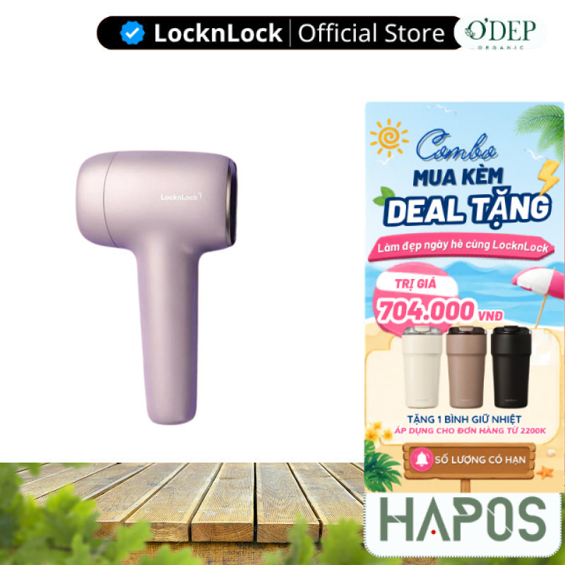 Máy triệt lông LocknLock ENC311PUP, công nghệ làm lạnh ice cooling tùy ...